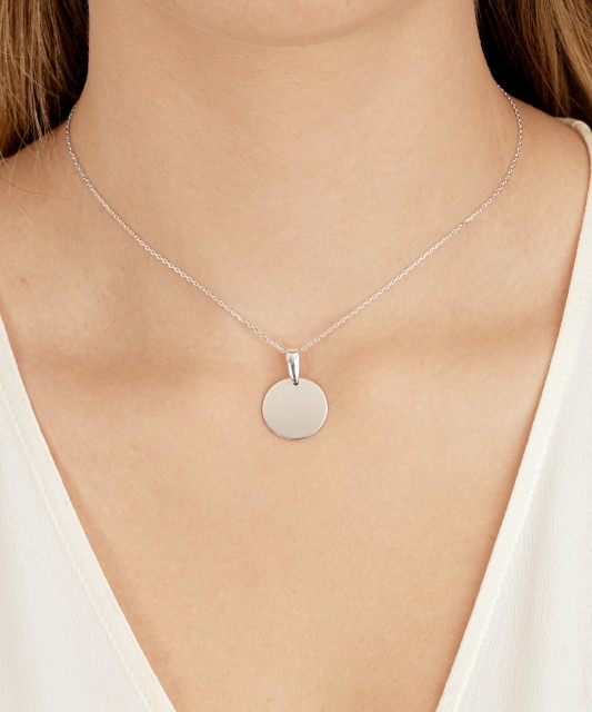 Sterling silver pendant "Plate"