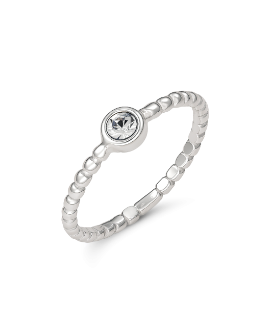 Sterling silver ring with zirconium