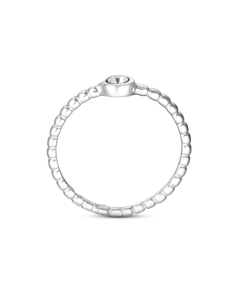 Sterling silver ring with zirconium