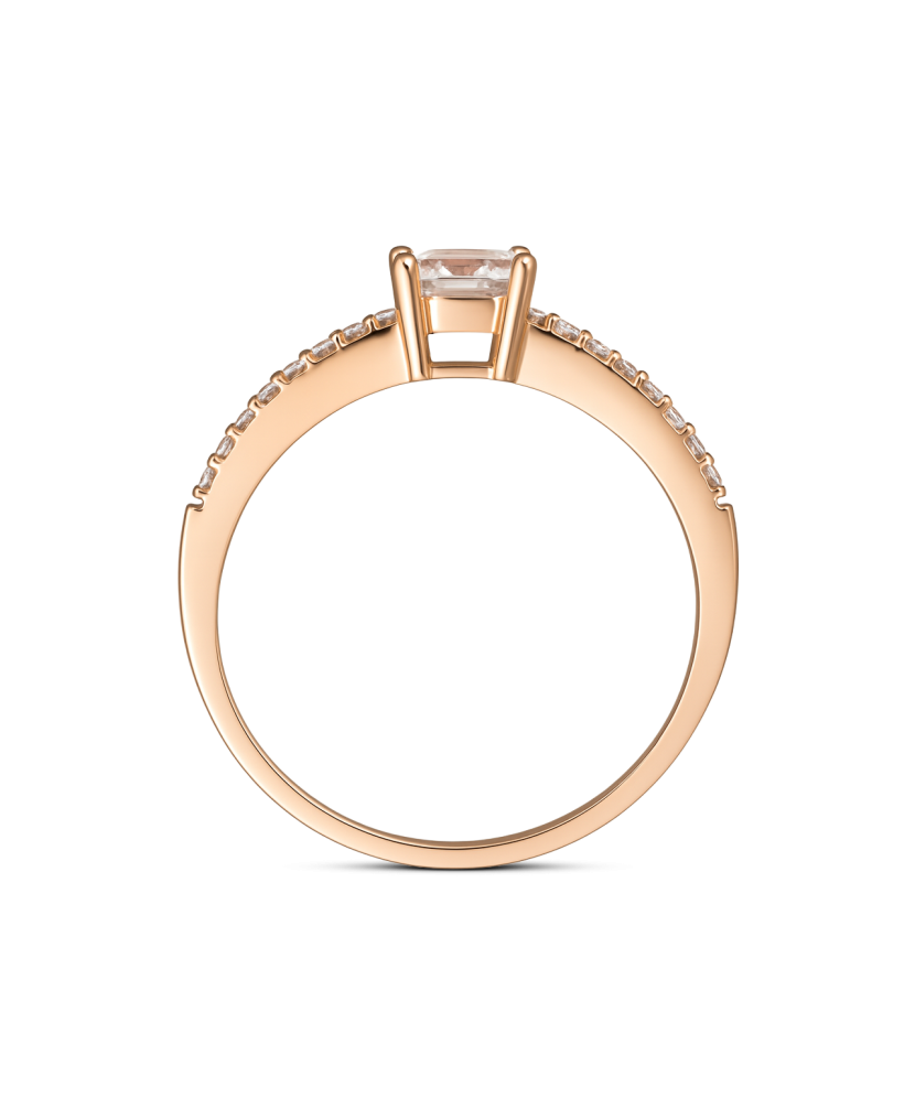 Kultasormus zirkoneilla