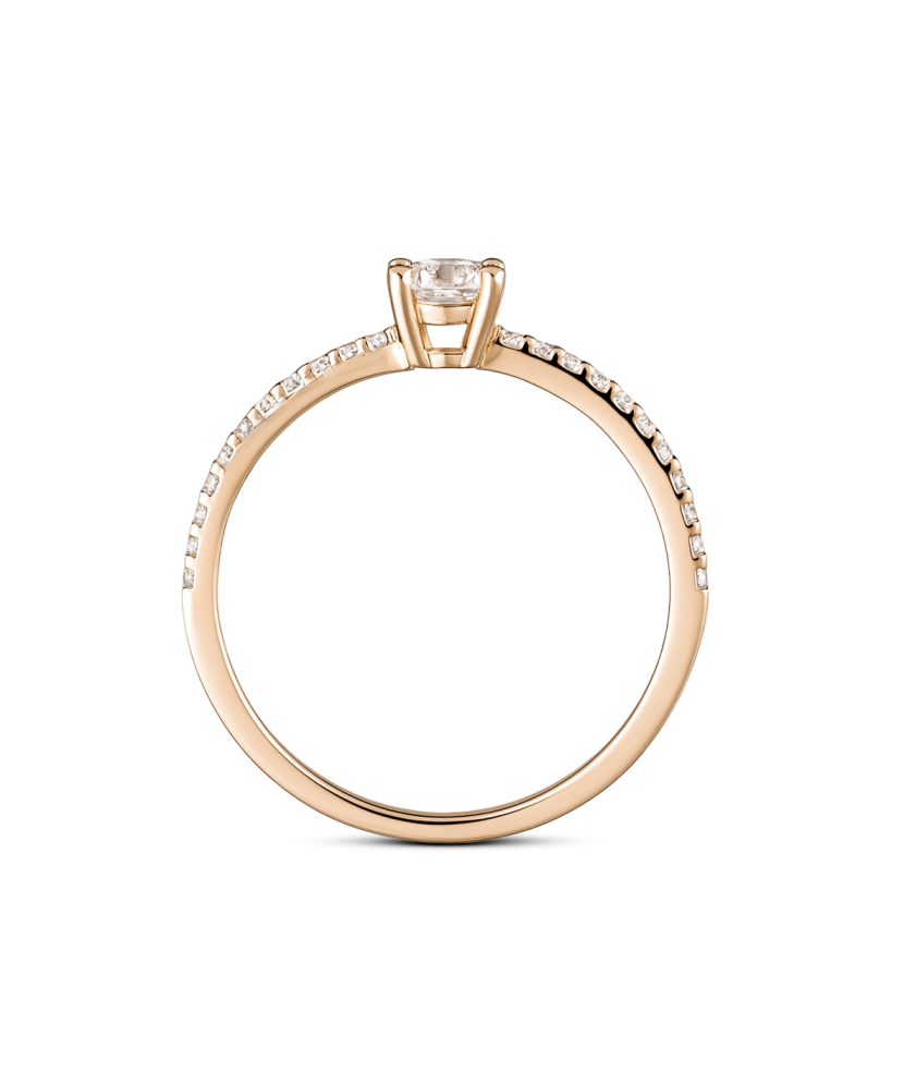 Kultasormus zirkoneilla