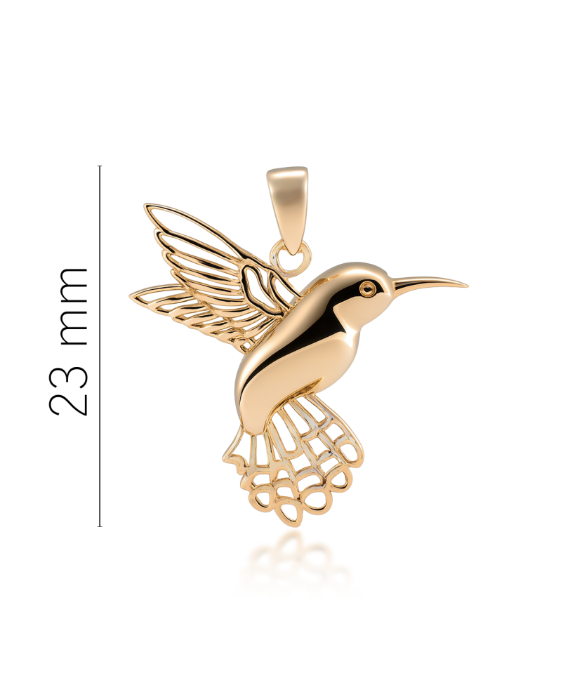 Kultainen riipus "kolibri"