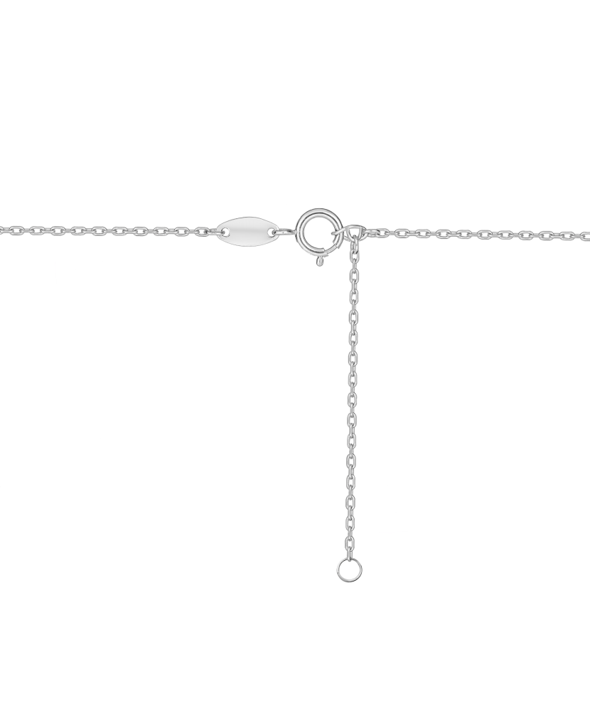 Valkokultaketju riipuksella