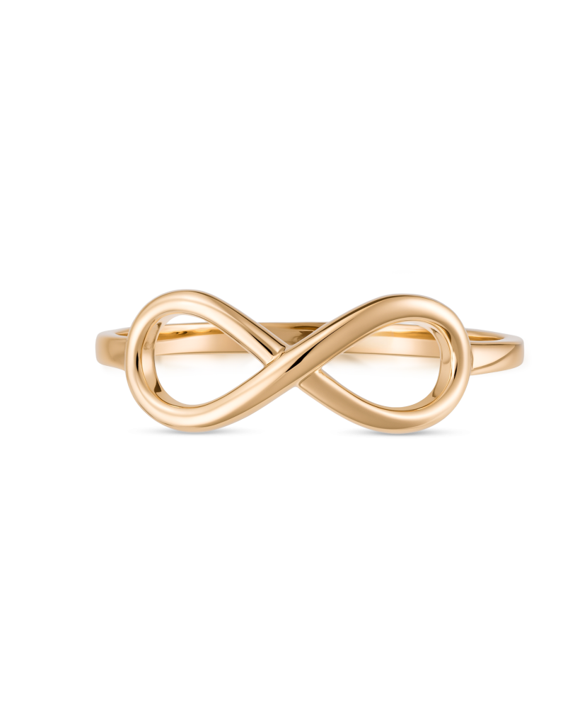 Gold ring "infinity"