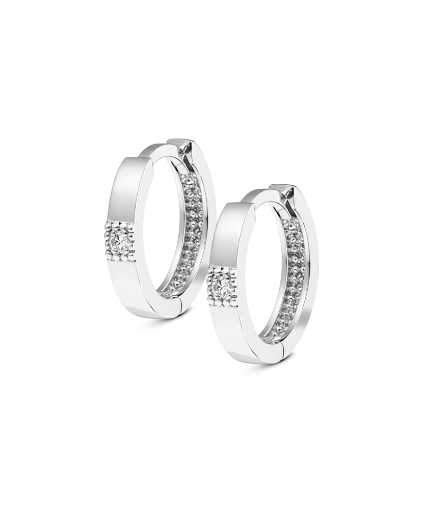 White Gold earrings with diamonds