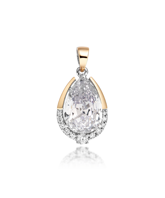 Hopeariipus zirkoneilla kullalla peitetty