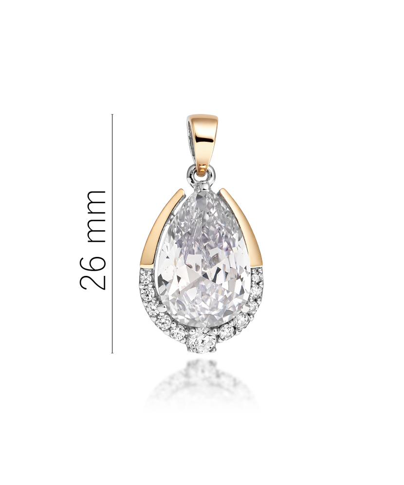 Hopeariipus zirkoneilla kullalla peitetty