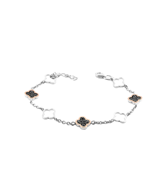 Gold plated sterling Silver bracelet with zircons