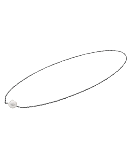 Necklace with terahertz and Kasumi pearl