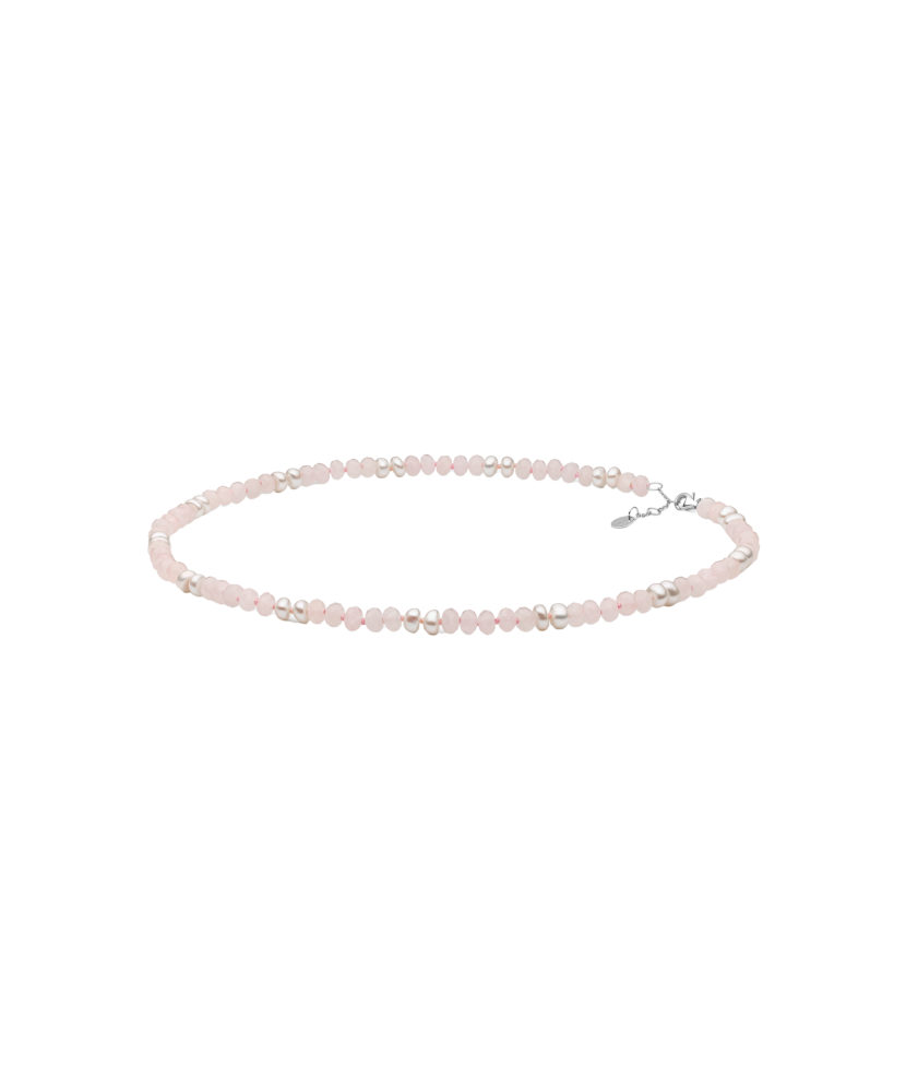 Kaulakorut helmillä tai ruusukvartsilla