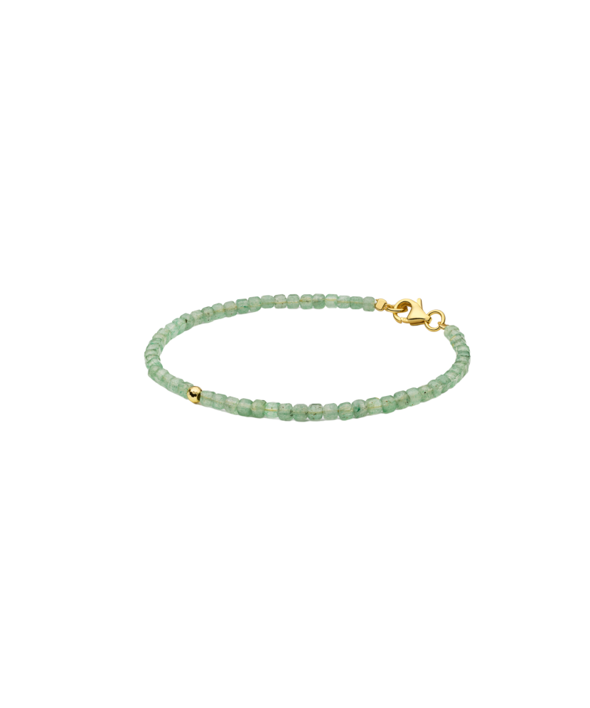 Rannekoru akaatilla ja kullatulla hopealla