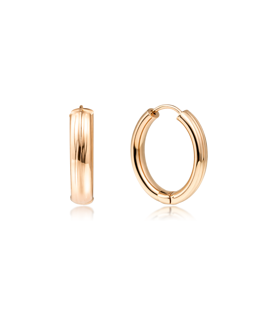 Engraved Gold Earrings