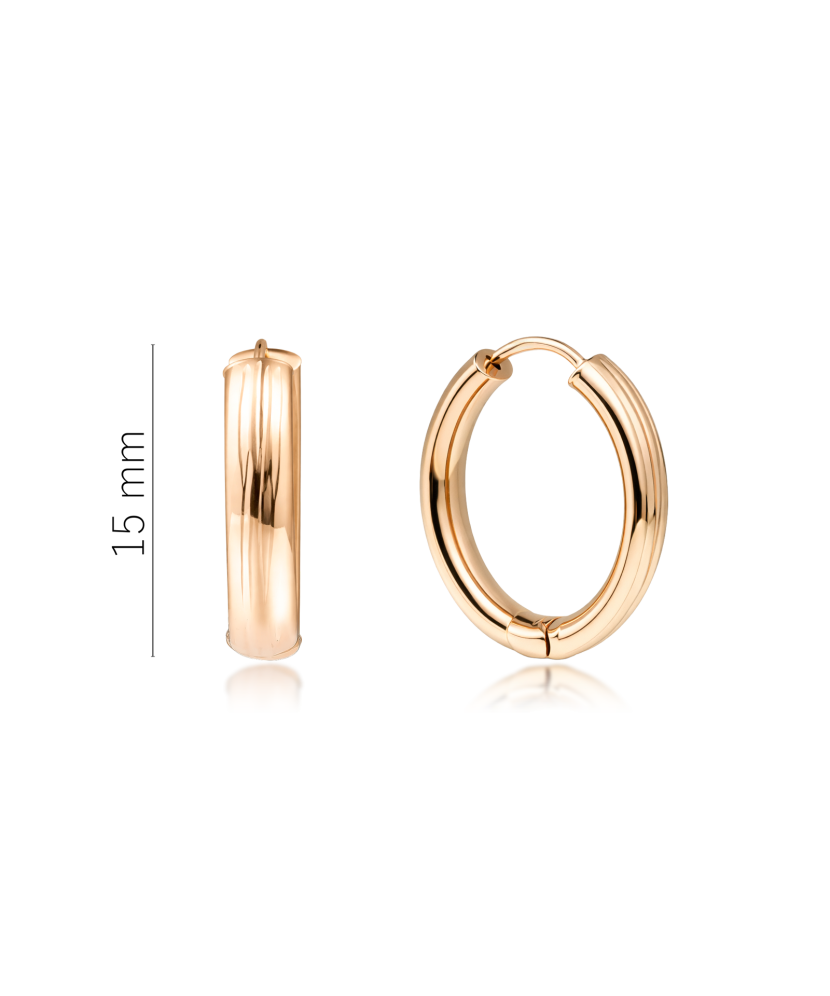 Engraved Gold Earrings