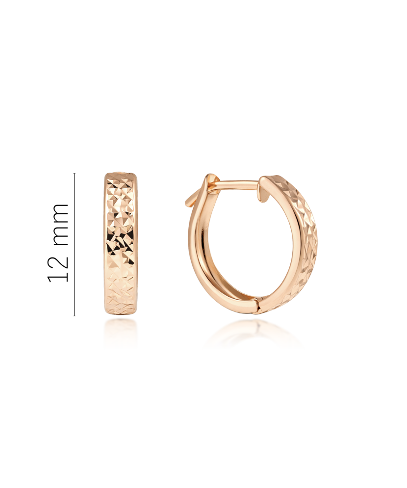 Engraved Gold Earrings