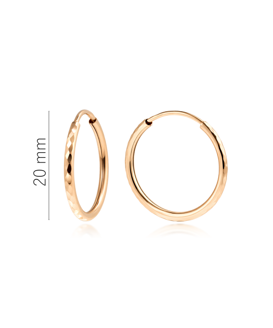 Engraved Gold Earrings