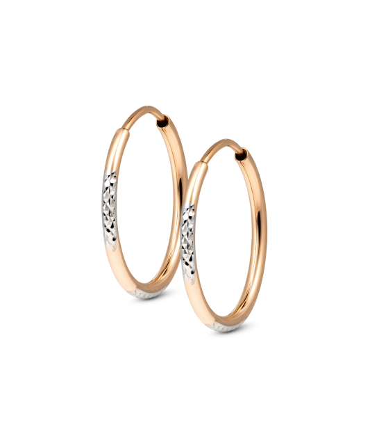 Engraved Gold Earrings