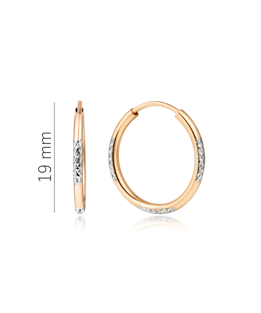 Engraved Gold Earrings