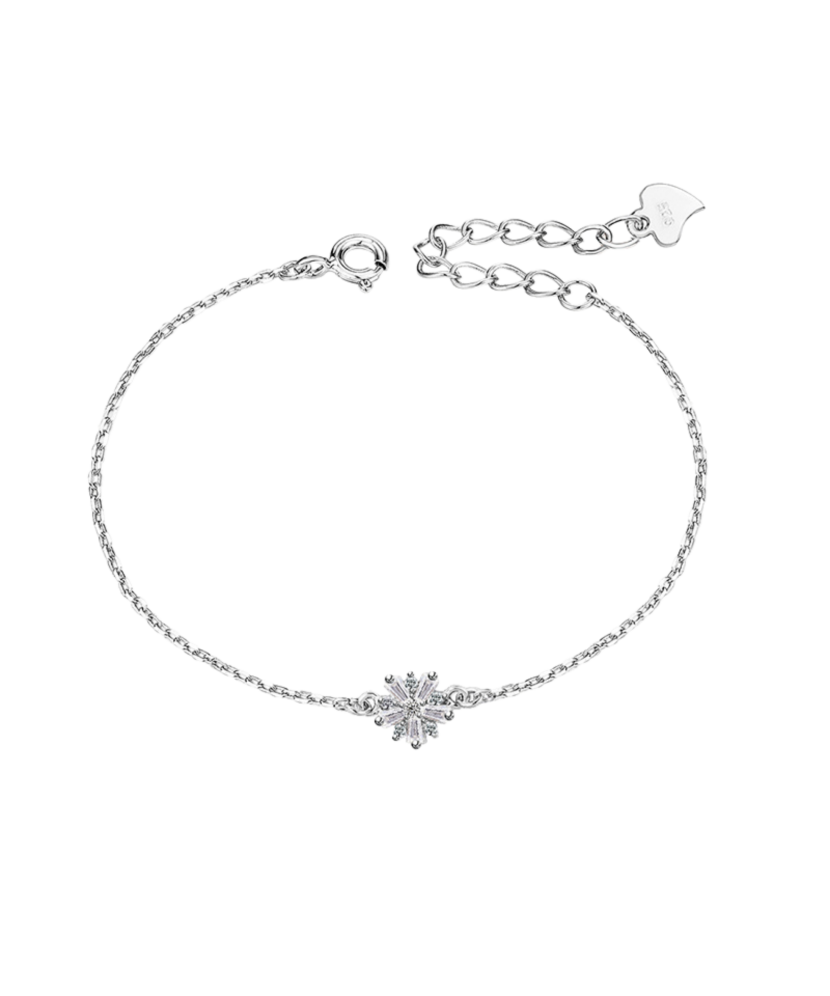 Sterling Silver bracelet with zircons