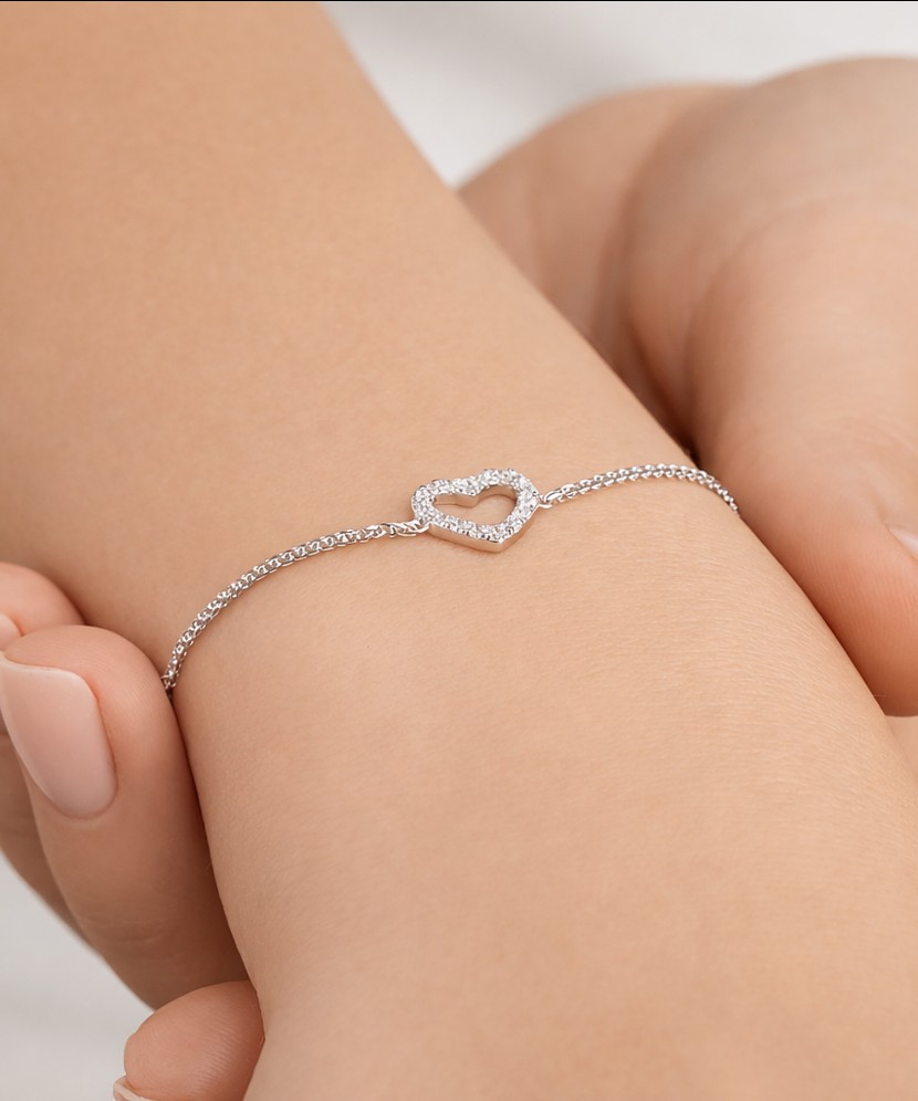 Sterling Silver bracelet with zircons