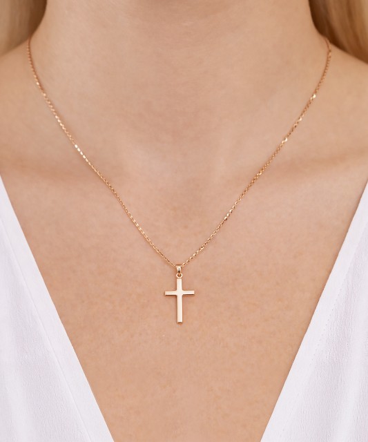 Gold pendant "cross"