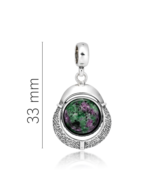 Sterling Silver pendant with jasper