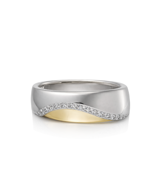 Gilded Sterling silver ring with zircons