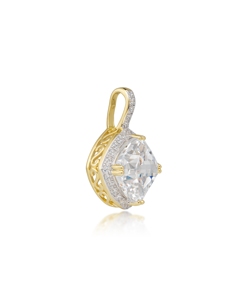 Sterling silver earrings with zircons