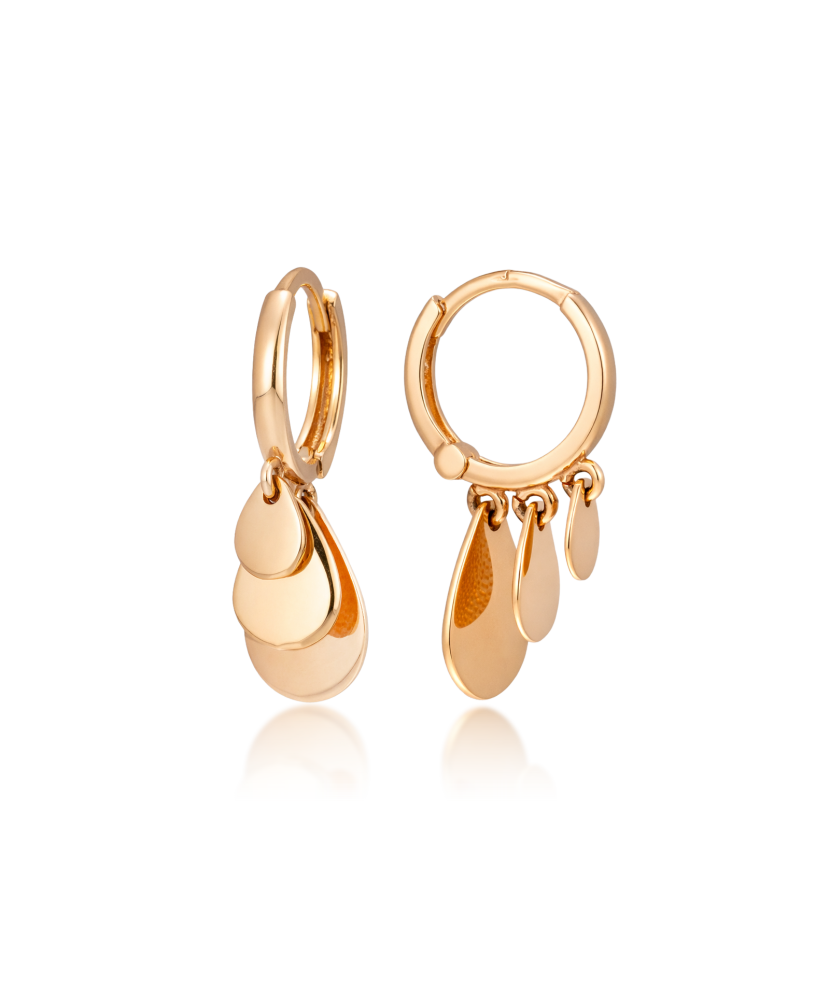 Gold earrings