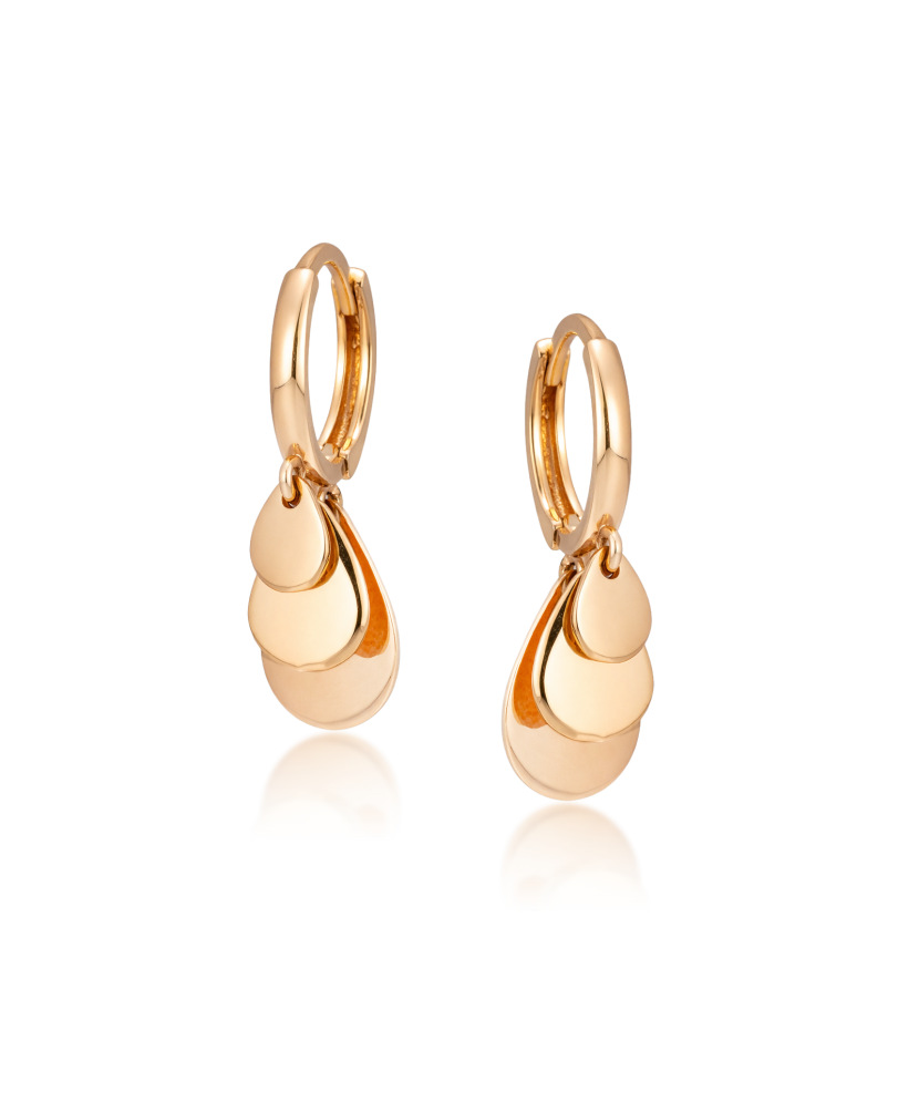 Gold earrings