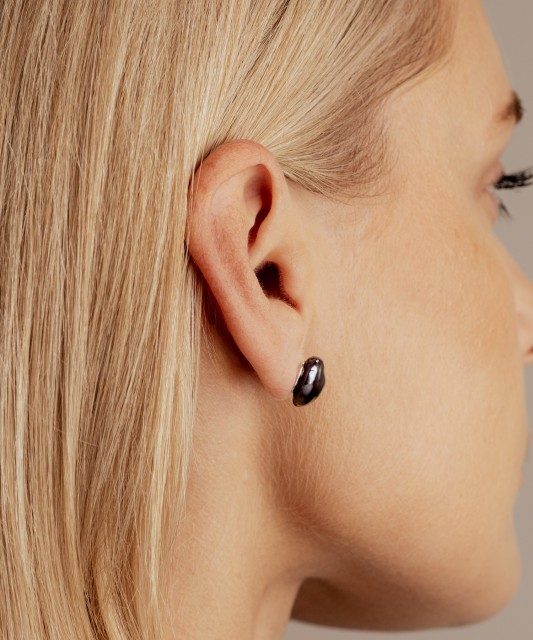 Sterling silver earrings with pearls