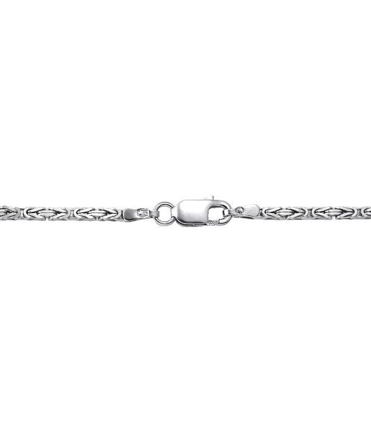 Rhodium-plated silver chain