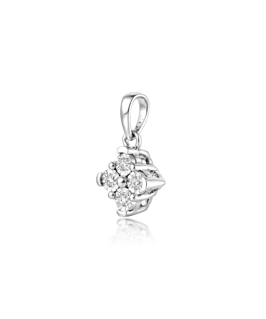 White gold pendant with diamonds