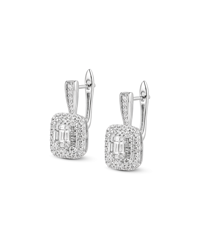 White Gold earrings with diamonds