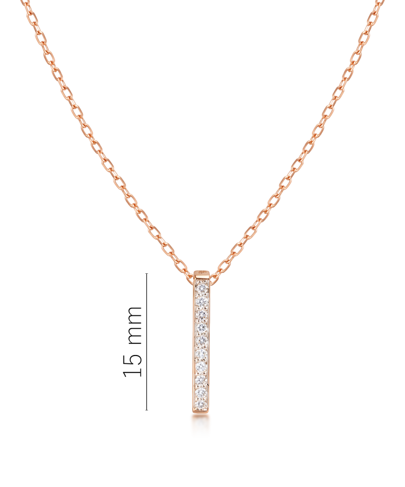 Gold chain with diamond pendant