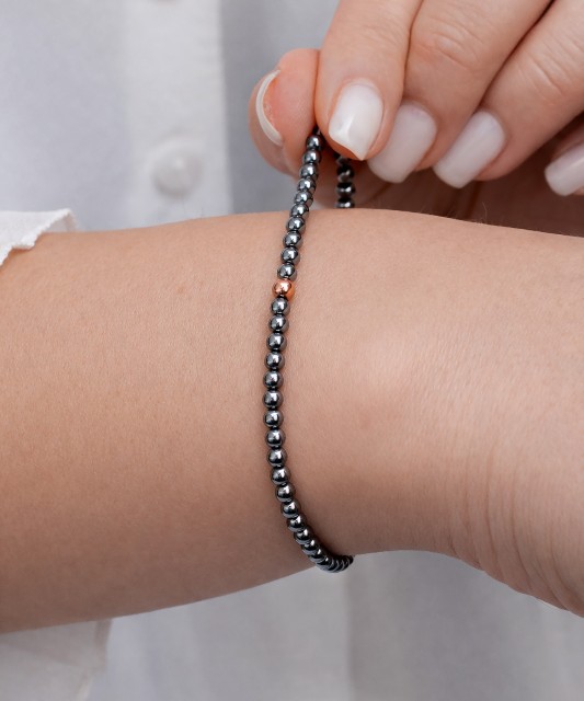 Terahertz bracelet with gold-plated silver