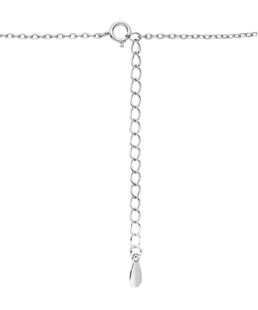 Silver chain with zircon pendant "Tree of Life"