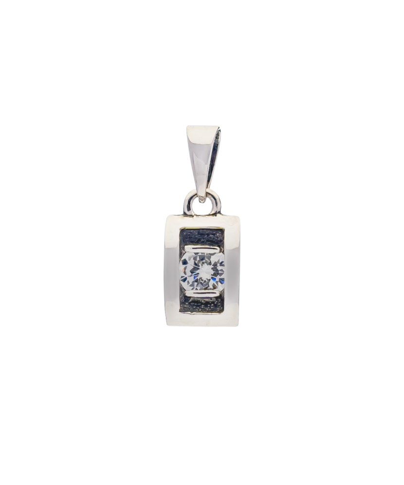 Sterling silver pendant with zirconium