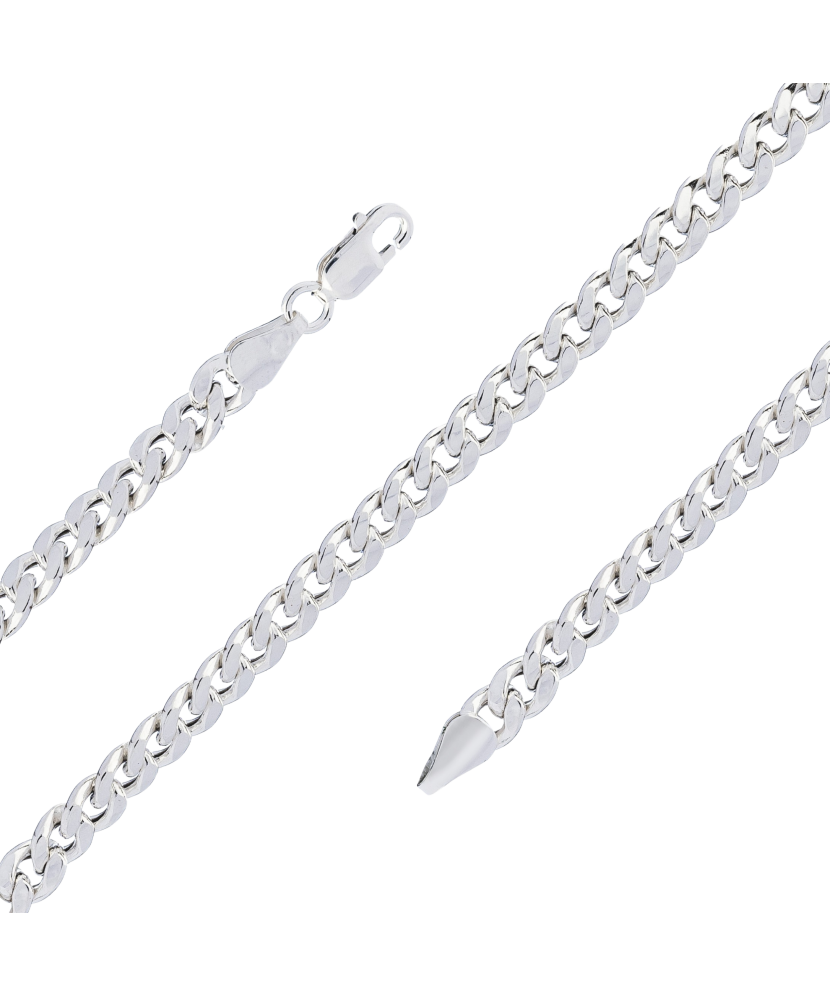 Sterling silver chain  "Curb"