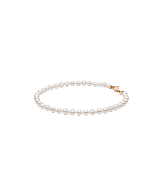 Pearl bracele twith gold