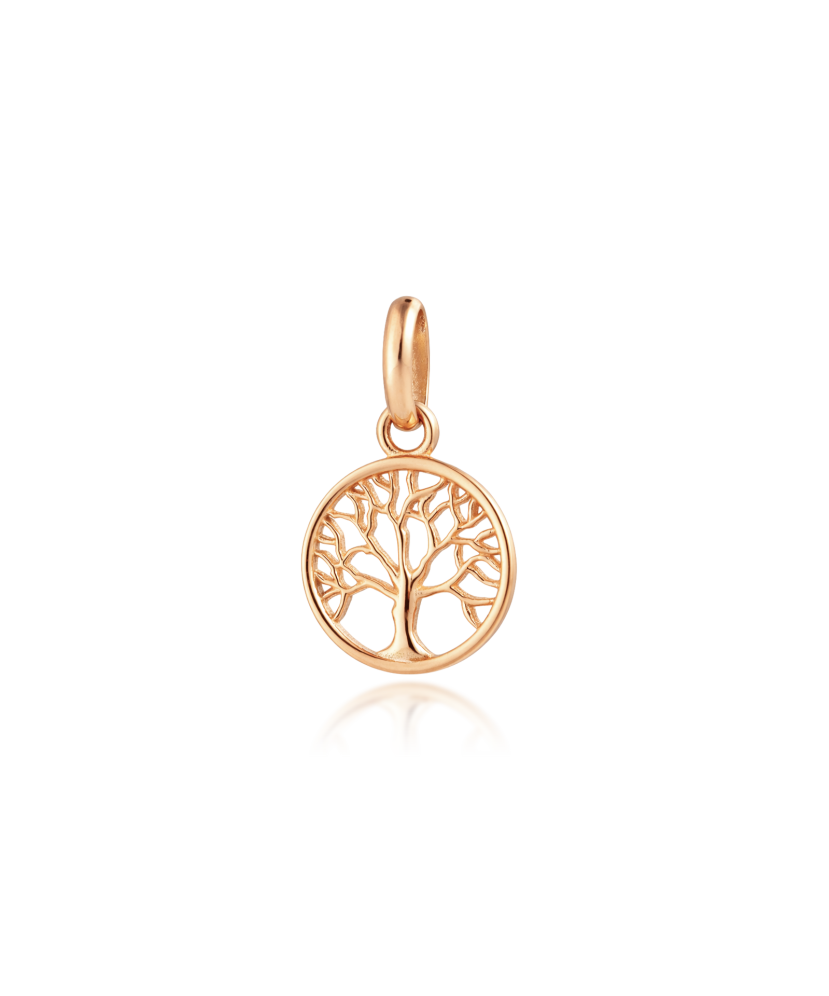 Gold pendant with zircons "Tree of life"