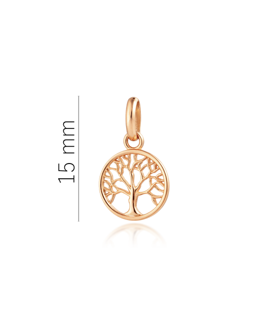 Gold pendant with zircons "Tree of life"