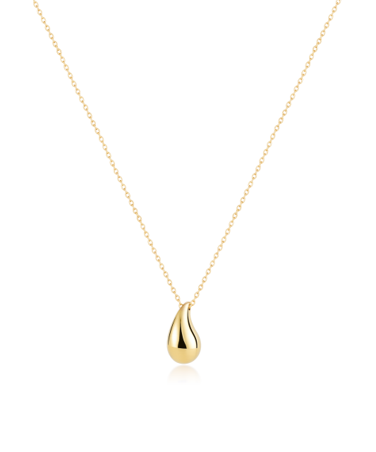 Yellow gold chain with pendant
