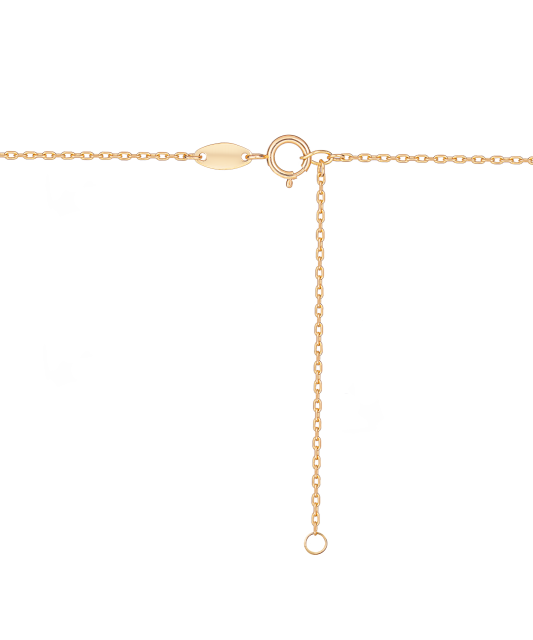 Gold chain with pendant "cross"