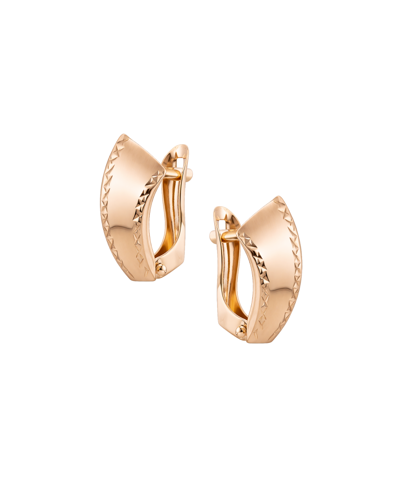 Gold earrings