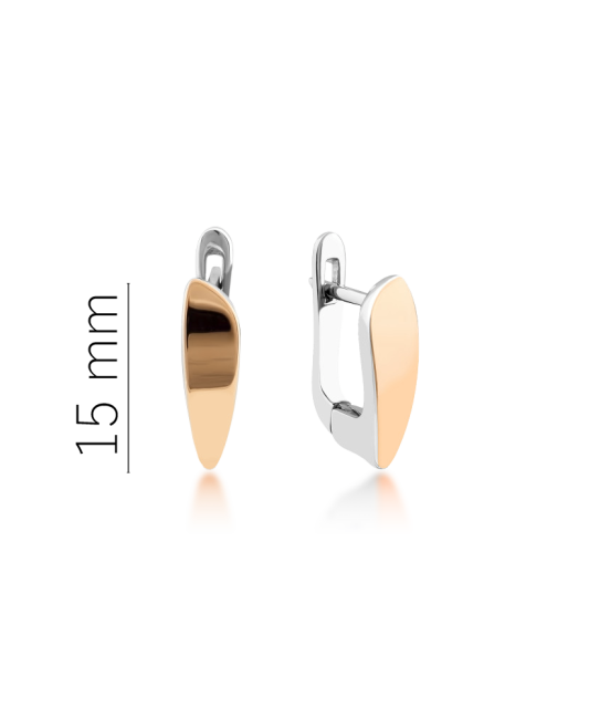 Sterling silver earrings gold plated