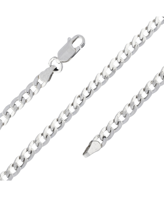 Sidabrinė apyrankė "Curb"  - Goldinga