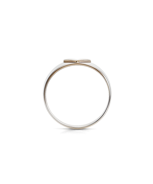 Sterling silver ring gold plated