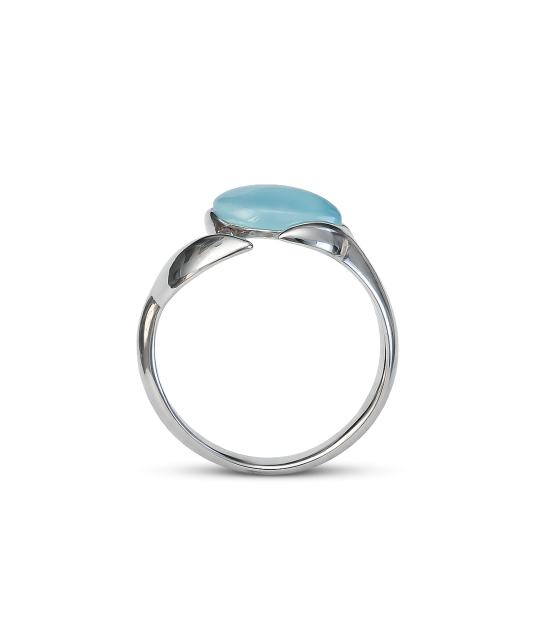 Sterling silver ring with agate