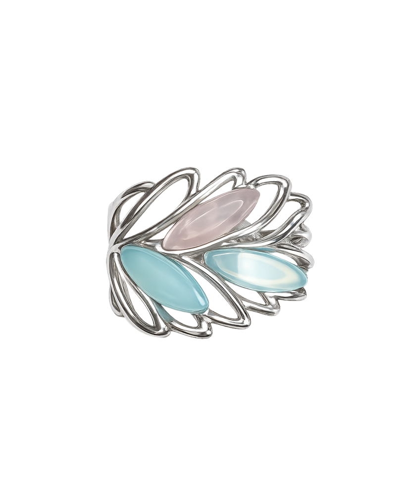 Sterling silver ring with amethyst