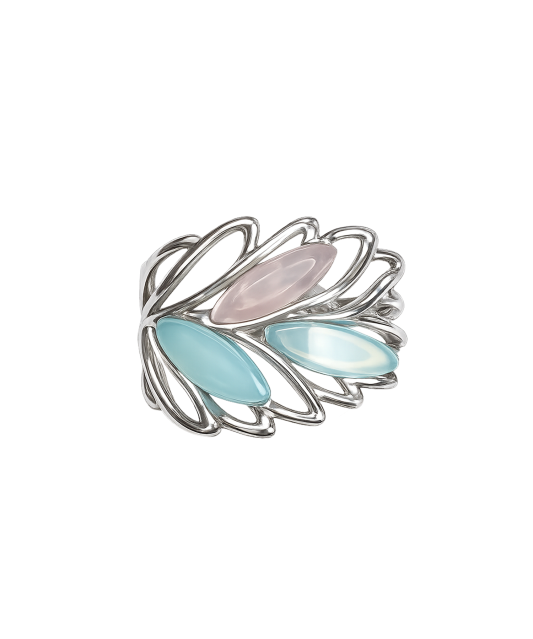 Sterling silver ring with amethyst